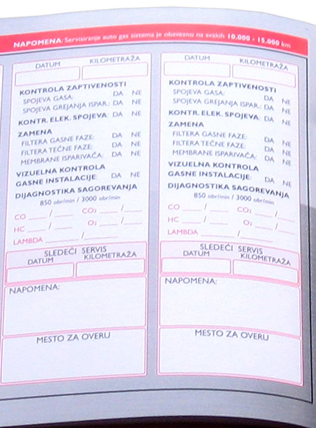 Kontrole i zamene - uređaj za TNG