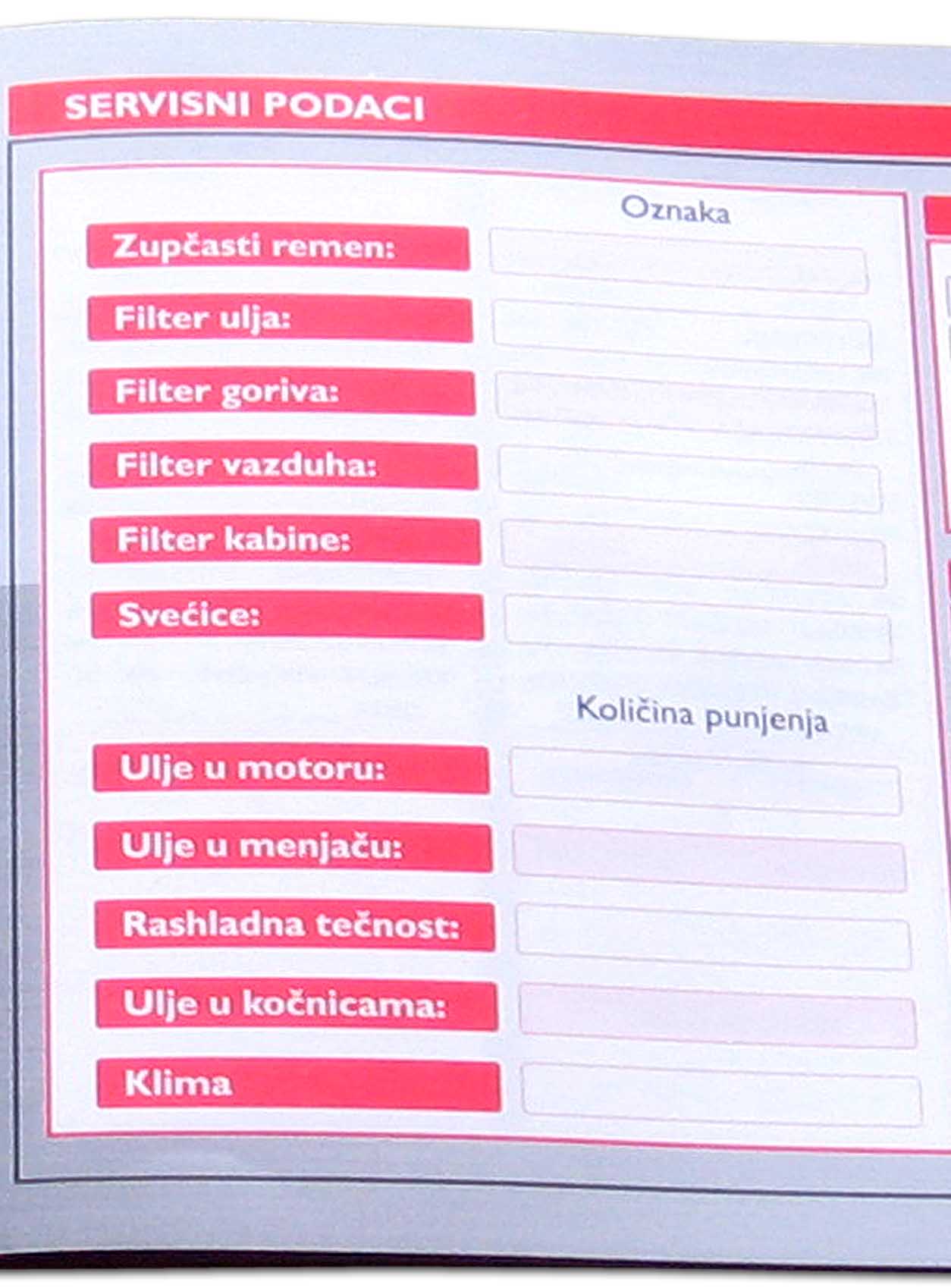 Servisni podaci